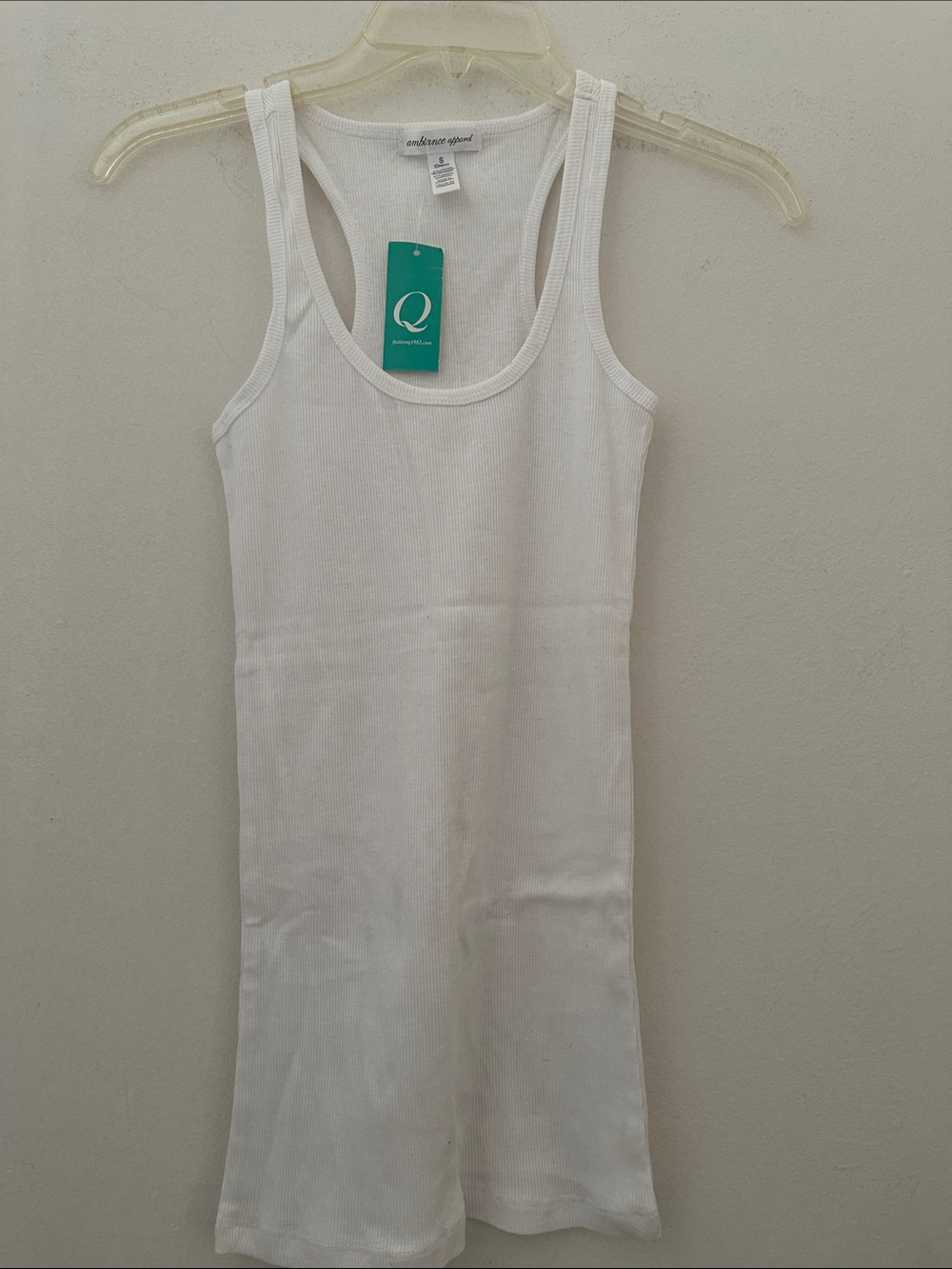 White Ribbed Tank - Picture 1 of 1